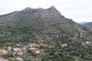 Mountain Behind Village